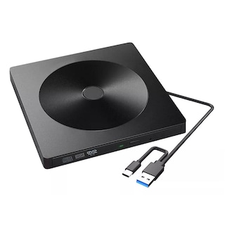 Foto 1 | Grabadora Dvd, Lector De Cd Externo Usb 3.0+ Type C Quemador Eo Safe Imports Esi-14400 Negro