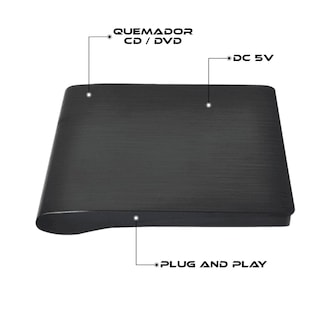 Foto 4 | Grabador Quemador Externo De Cd Dvd Usb Tipo C 3.0