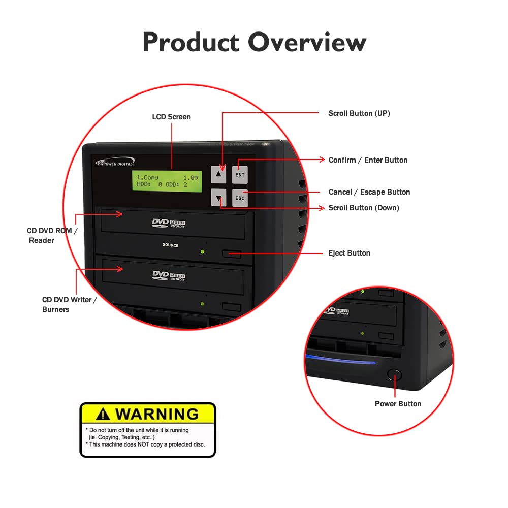 Foto 5 pulgar | Duplicador De Discos Vinpower Digital Standard 1 A 1 Target 24x - Venta Internacional.