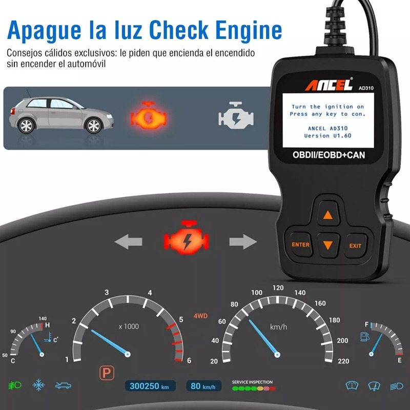 Foto 5 pulgar | Escáner Automotriz Ancel Ad310 2024 Para Automóviles Universales - Venta Internacional.