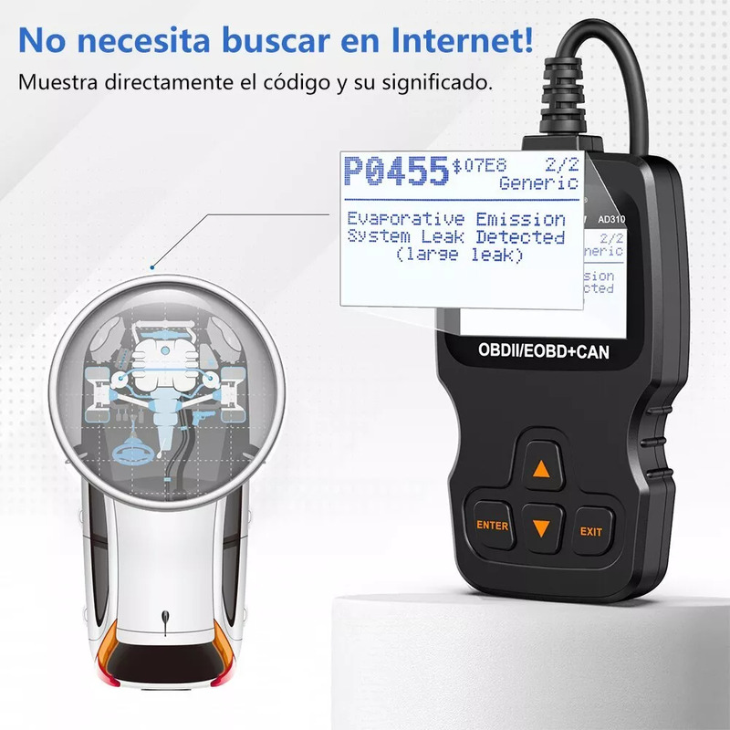 Foto 6 pulgar | Escáner Automotriz Ancel Ad310 2024 Para Automóviles Universales - Venta Internacional.