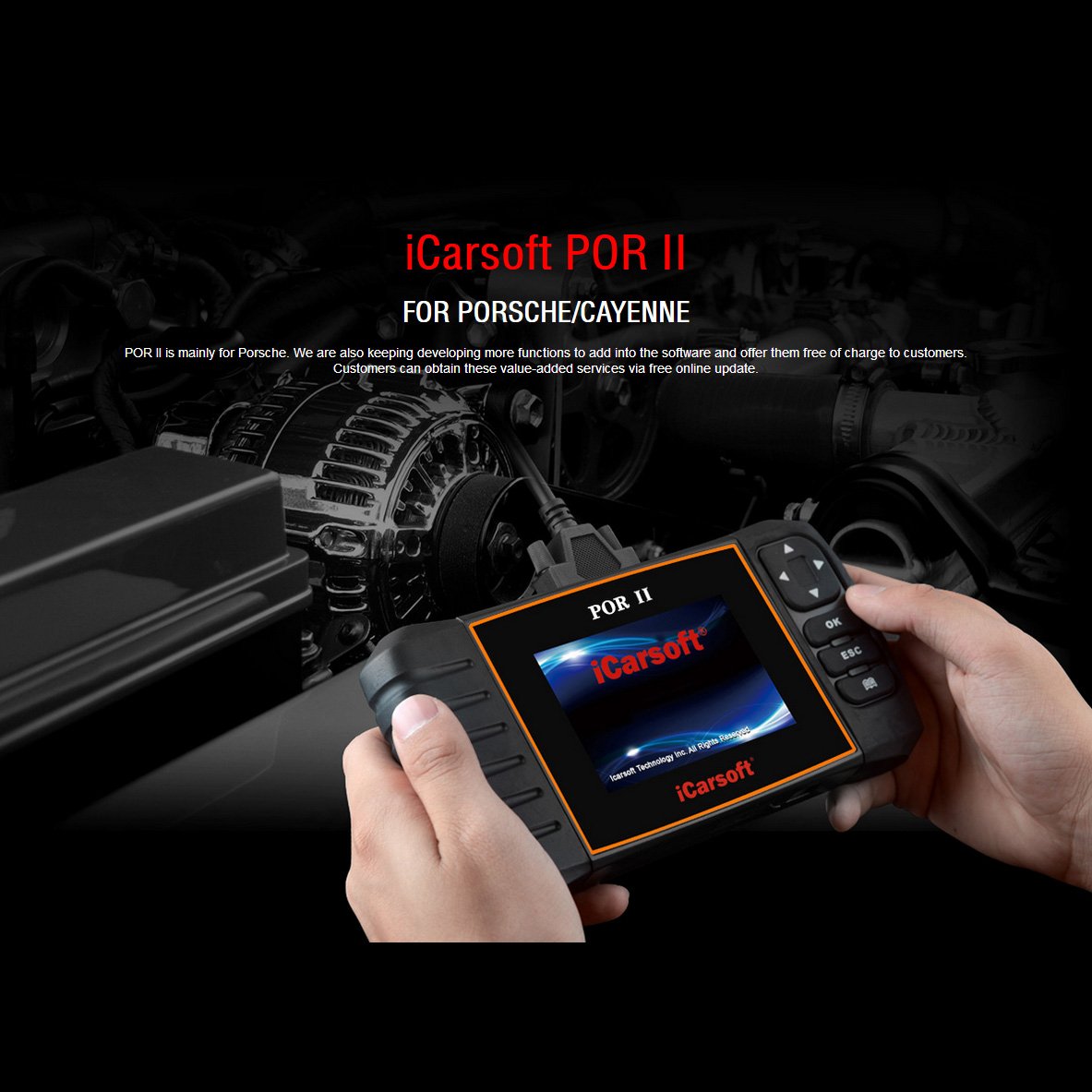 Foto 3 pulgar | Herramienta de Escáner OBD-II iCarsoft POR-II para Porsche ABS SRS - Venta Internacional