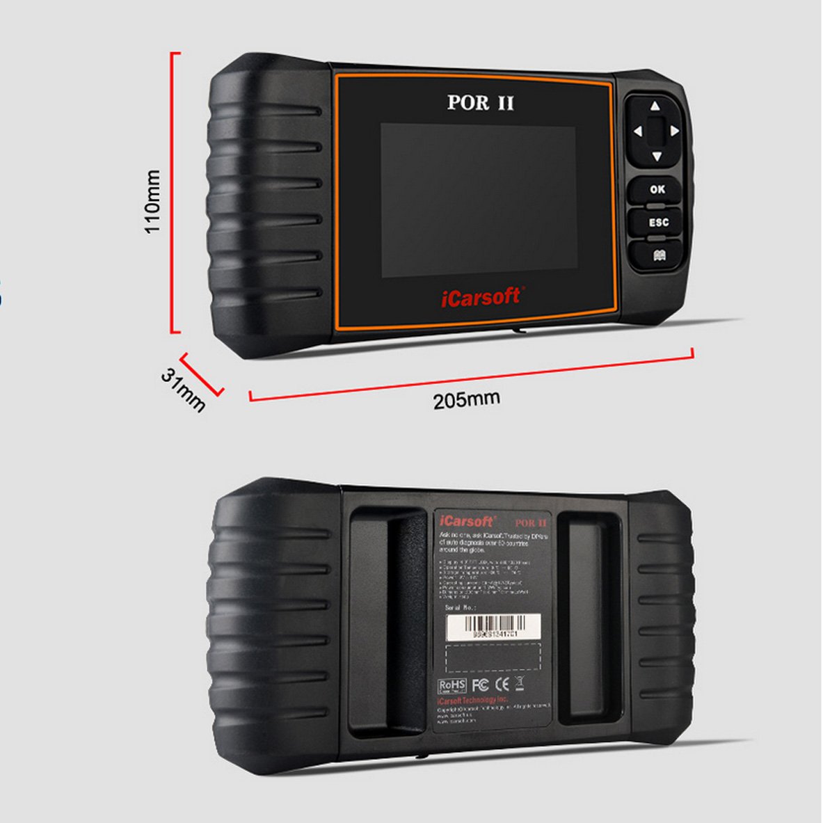Foto 5 pulgar | Herramienta de Escáner OBD-II iCarsoft POR-II para Porsche ABS SRS - Venta Internacional