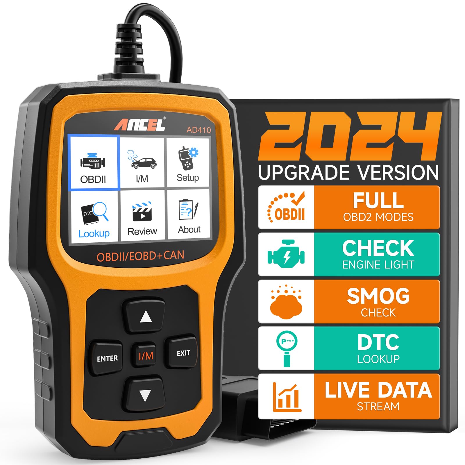 Escáner Obd2 Ancel Ad410, Lector De Códigos De Vehículos Mejorado - Venta Internacional.