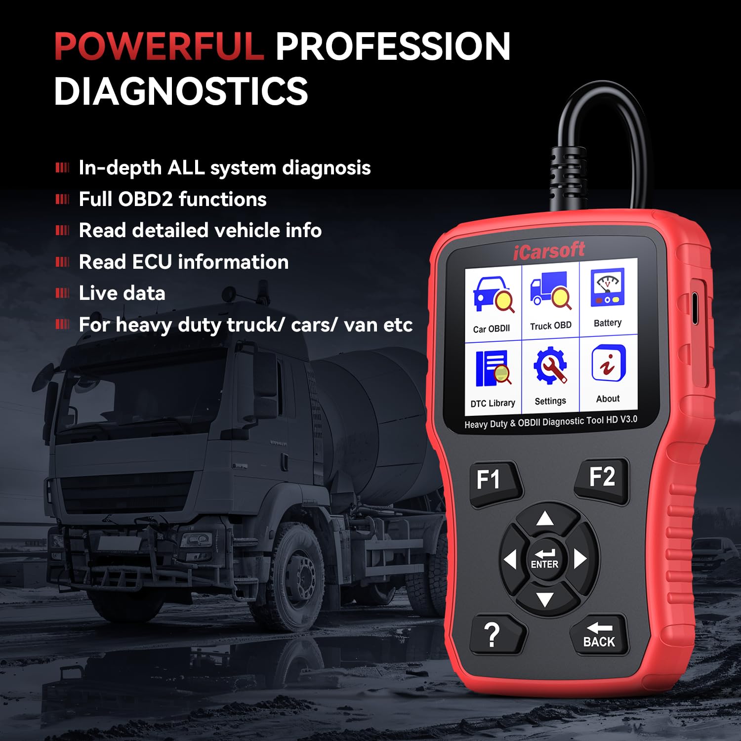 Foto 4 | Herramienta De Escaneo De Diagnóstico Icarsoft Hd V3.0 Para Camiones Pesados - Venta Internacional.