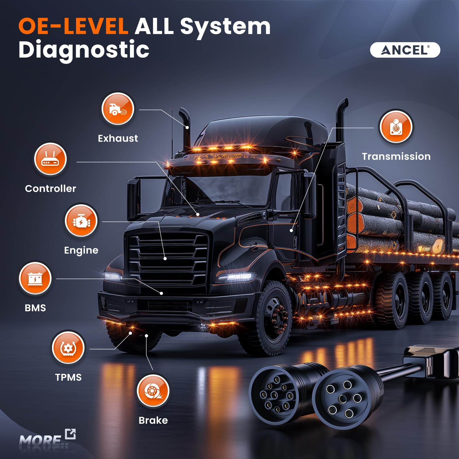 Foto 8 pulgar | Herramienta De Escaneo De Diagnóstico Ancel Hd431 Heavy Duty Truck 2024 - Venta Internacional.