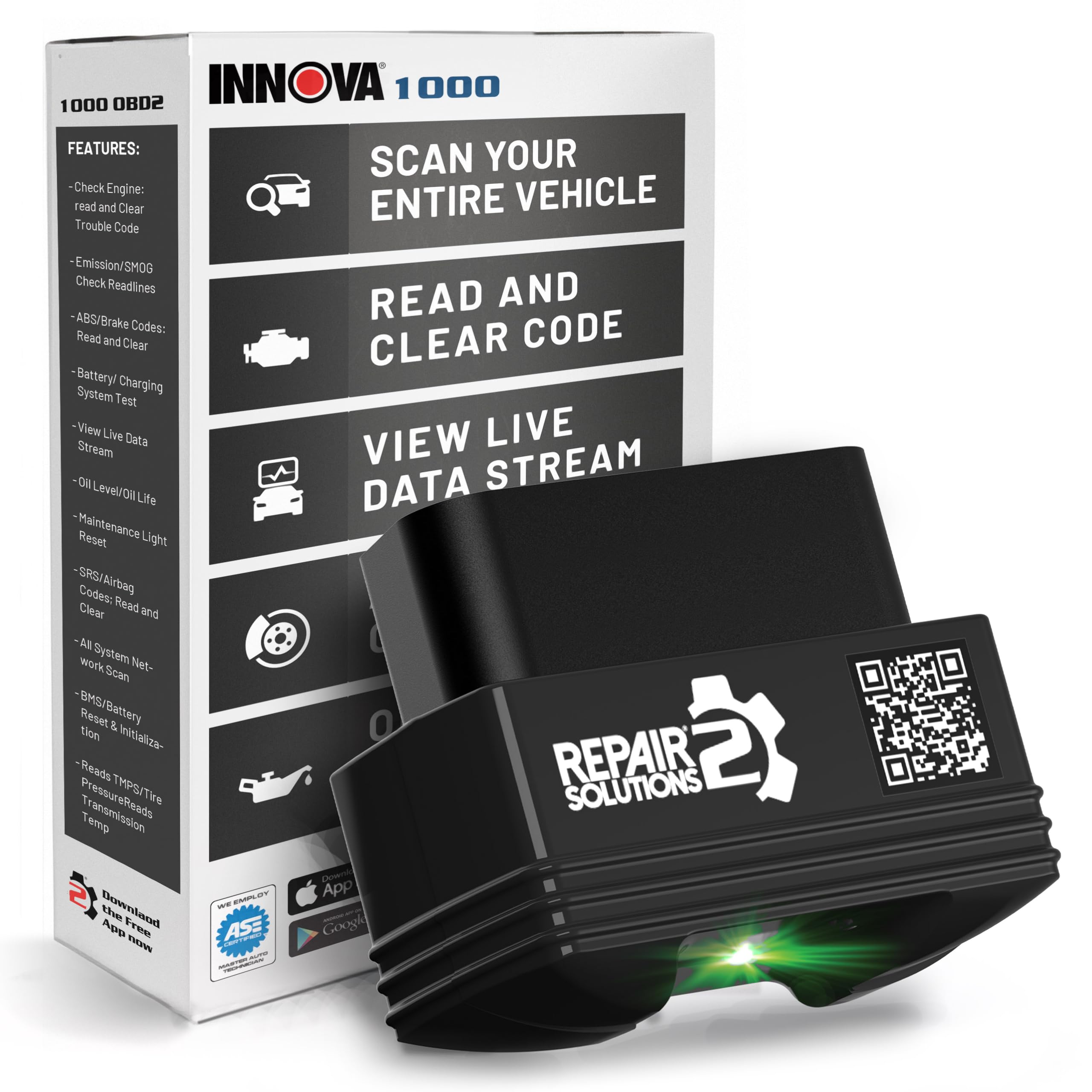 Foto 2 pulgar | Escáner Obd2 Innova 1000 V2 Bluetooth Para Iphone Y Android - Venta Internacional.