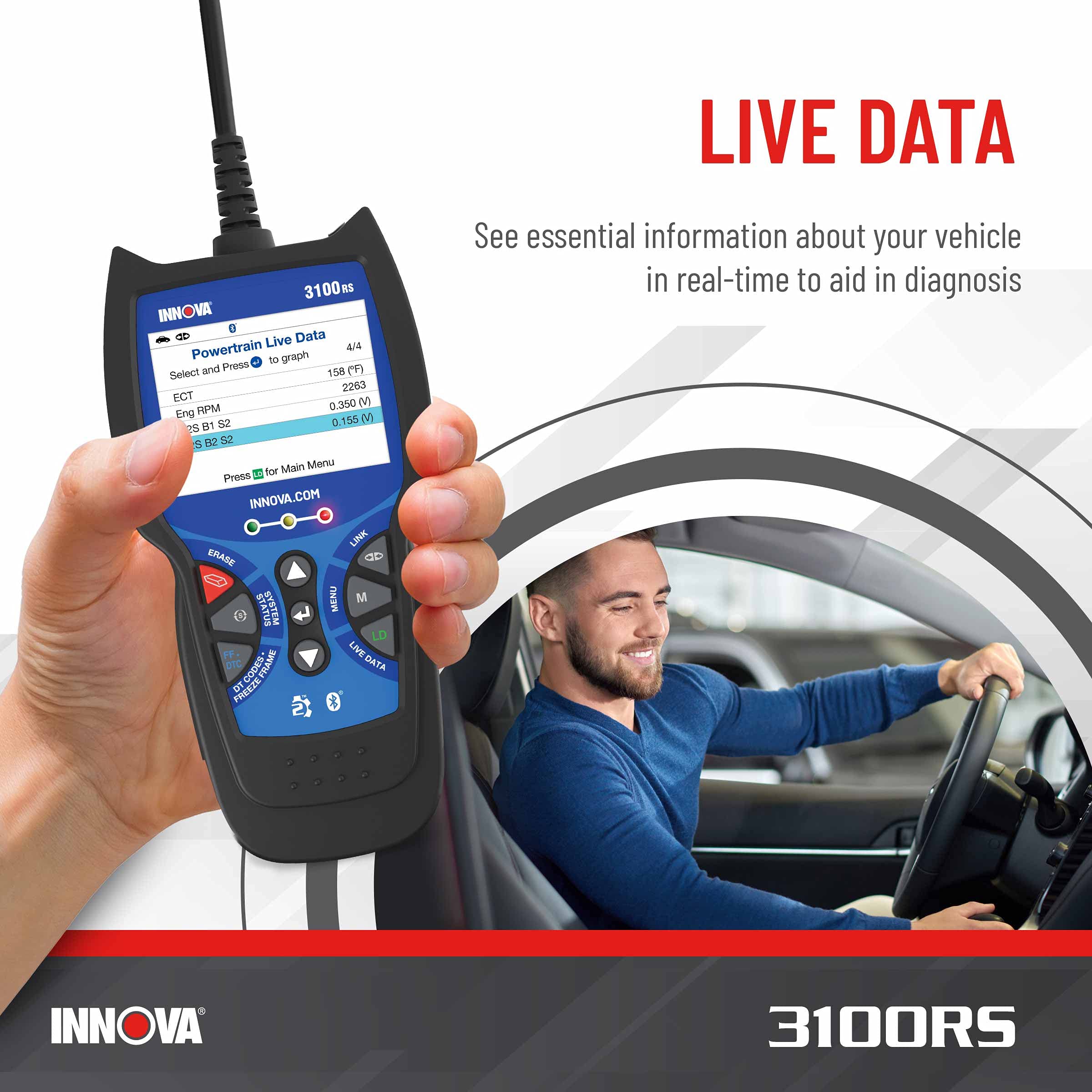 Foto 8 pulgar | Escáner Obd2 Innova 3100rs Abs Srs Airbag, Herramienta De Escaneo Para Iphone/android - Venta Internacional.
