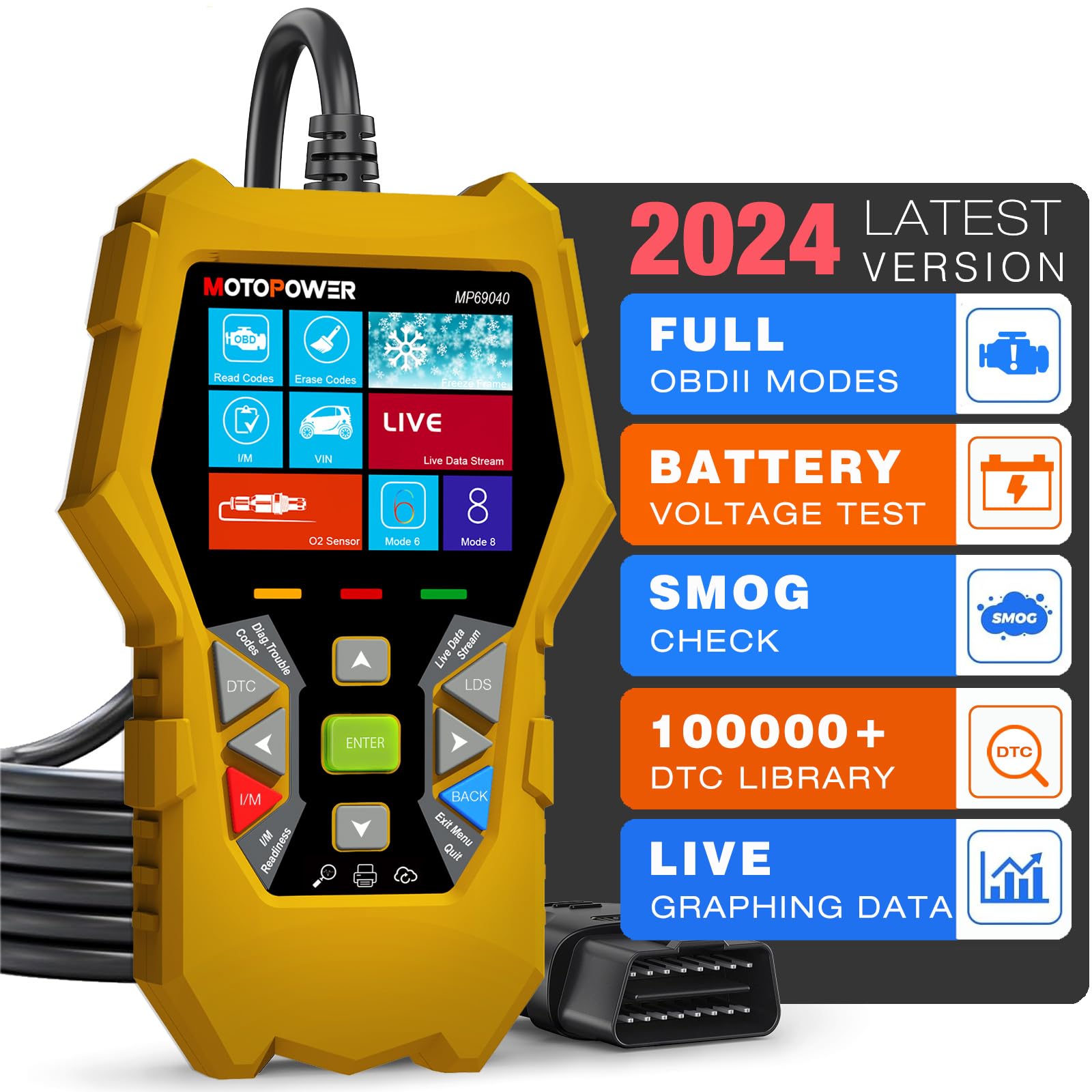 Foto 1 | Escáner Obd2 Para Automóvil Motopower Mp69040, Lector De Códigos De Motor De Verificación - Venta Internacional.