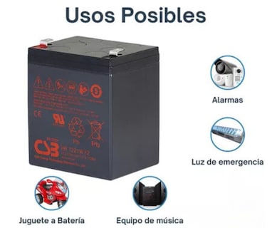 Foto 7 | Bateria Sellada Libre De Mantenimineto Csb Hr1221w 12v 5.1a