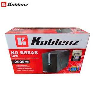 Foto 2 | Multicontacto y Regulador Koblenz 20012 Usb R 2000va 1200W Supresor Picos 8 Contactos 50 Min Negro
