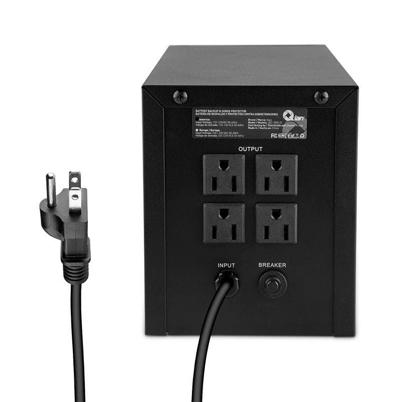 Foto 4 pulgar | No Break Interactivo de 1000va/600w, Qian Qei-1000v-01 con 4 Contactos