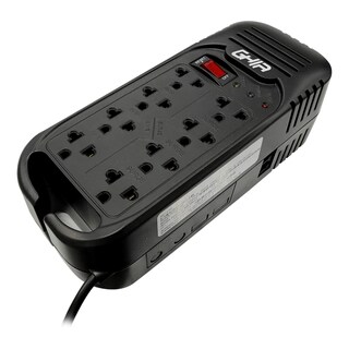 Foto 1 | Regulador de Voltaje de 2000va/800w Ghia Gvr-020 color Negro con 8 Contactos