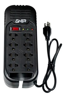 Foto 1 | Regulador de Voltaje de 1300va/600w Ghia Gvr-013 color Negro con 8 Contactos