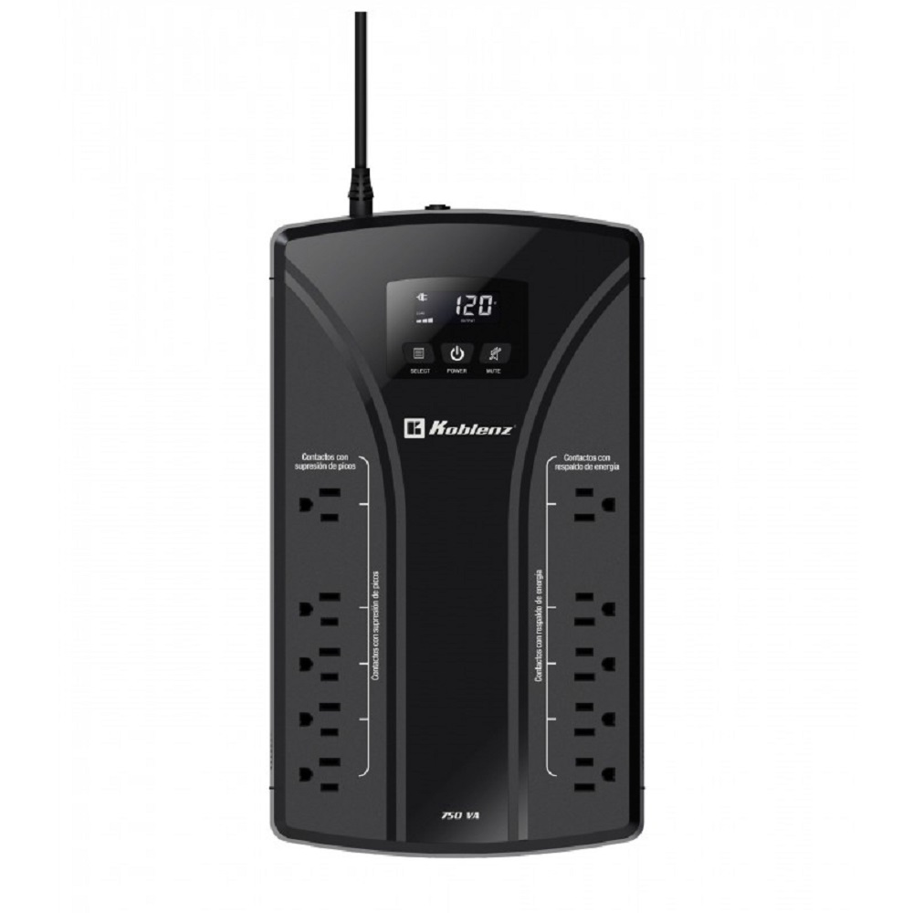 No Break Koblenz 7522/USB 750va 10 Contactos Negro 00-4257-00-2