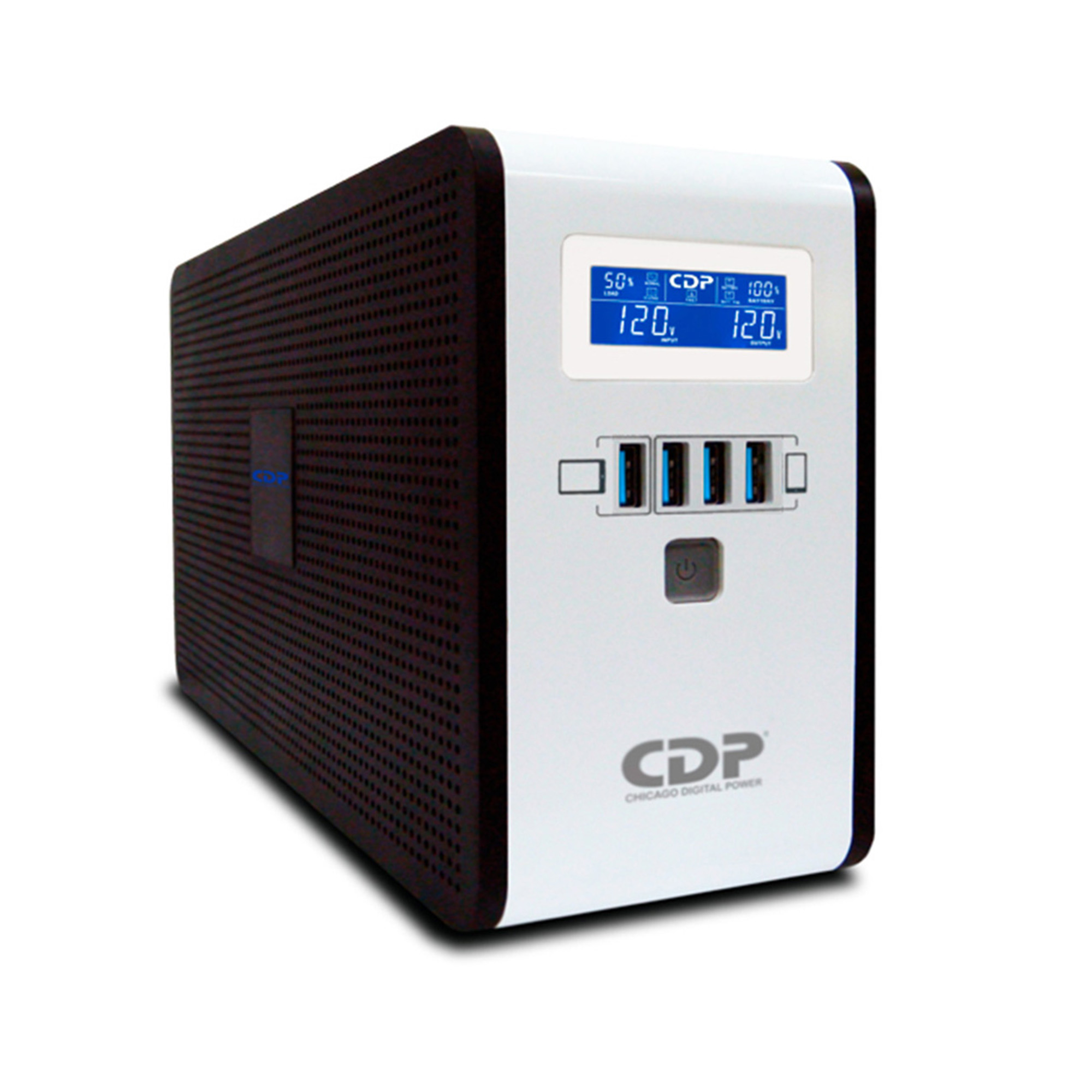 No Break Interactivo Cdp Ru-smart1010 De 1000va/500w Con 10 Contactos Y 4 Puertos Usb
