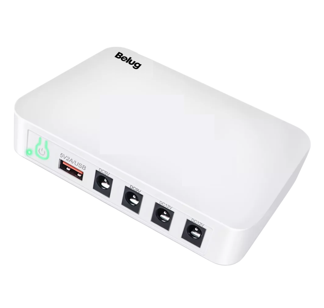 Foto 1 | Mini No Break Ups Para Modem Respaldo Batería 5v 9v 12v Dc Belug Blanco