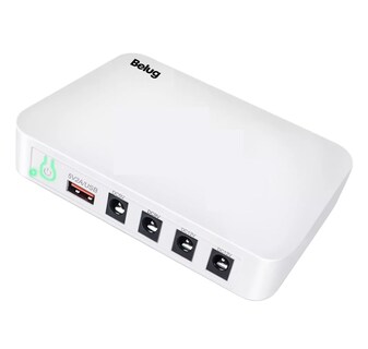 Foto 1 | Mini No Break Ups Para Modem Respaldo Batería 5v 9v 12v Dc Belug Blanco