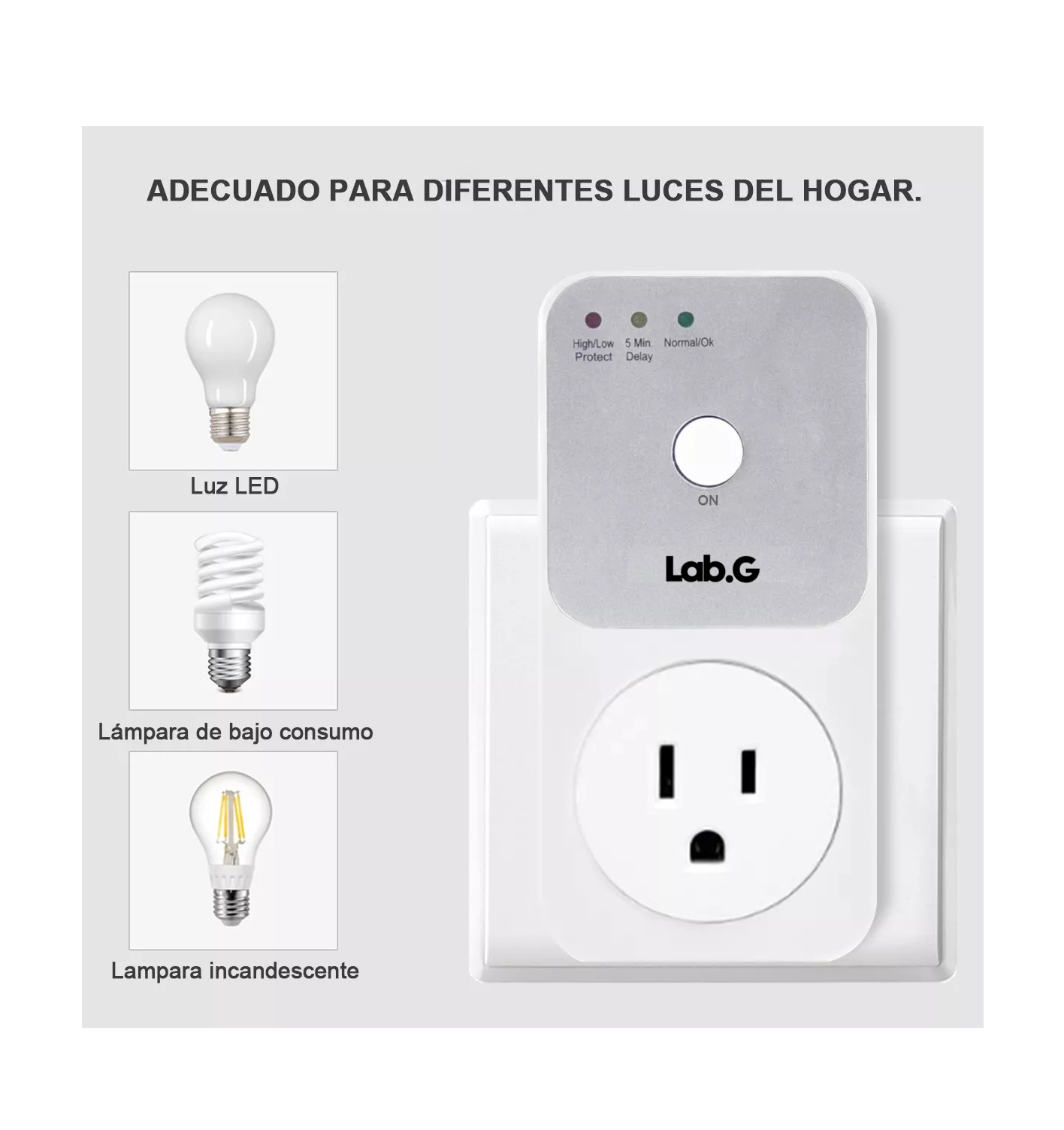 Foto 6 pulgar | Protector De Voltaje Refrigerador Lavadora Electrodomésticos, Blanco