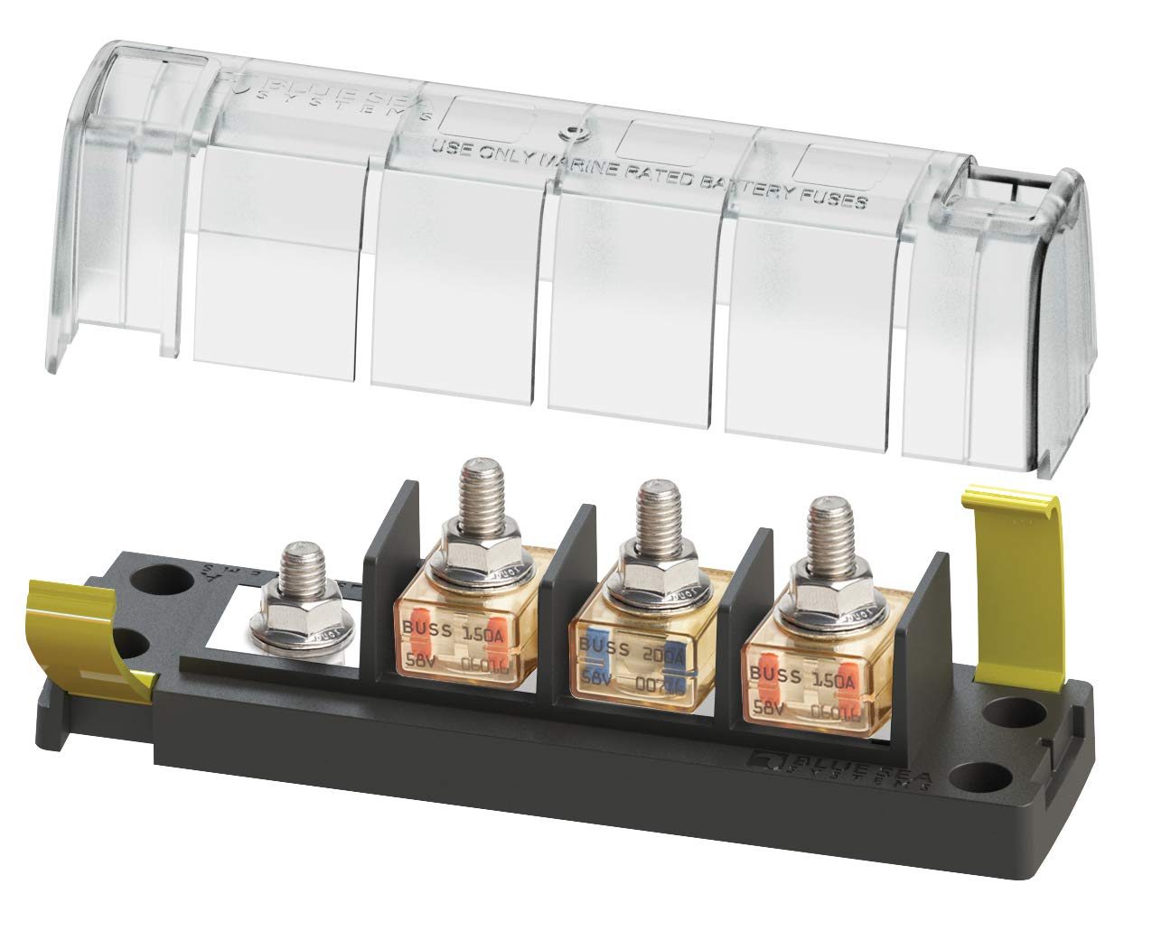 Foto 1 | Bloque De Fusibles Blue Sea Systems 5196 Mrbf 3 Circuitos 300a - Venta Internacional.