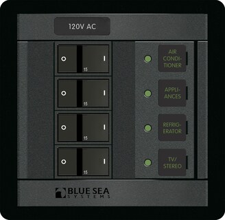 Foto 1 | Panel Blue Sea Systems 1210 120 V Ac 4 Posiciones Con Disyuntores - Venta Internacional.