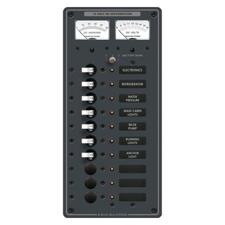 Foto 1 | Panel Blue Sea Systems 8082 Dc De 10 Posiciones Con Voltios Y Amperios - Venta Internacional.
