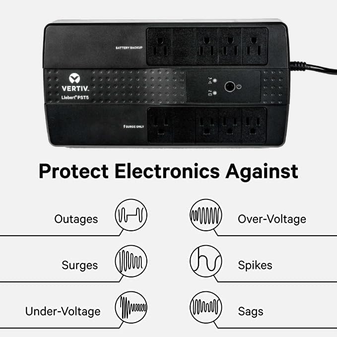 Foto 5 pulgar | Ups Vertiv Liebert Pst5 500 Va/300 W 120 V 8 Enchufes - Venta Internacional.
