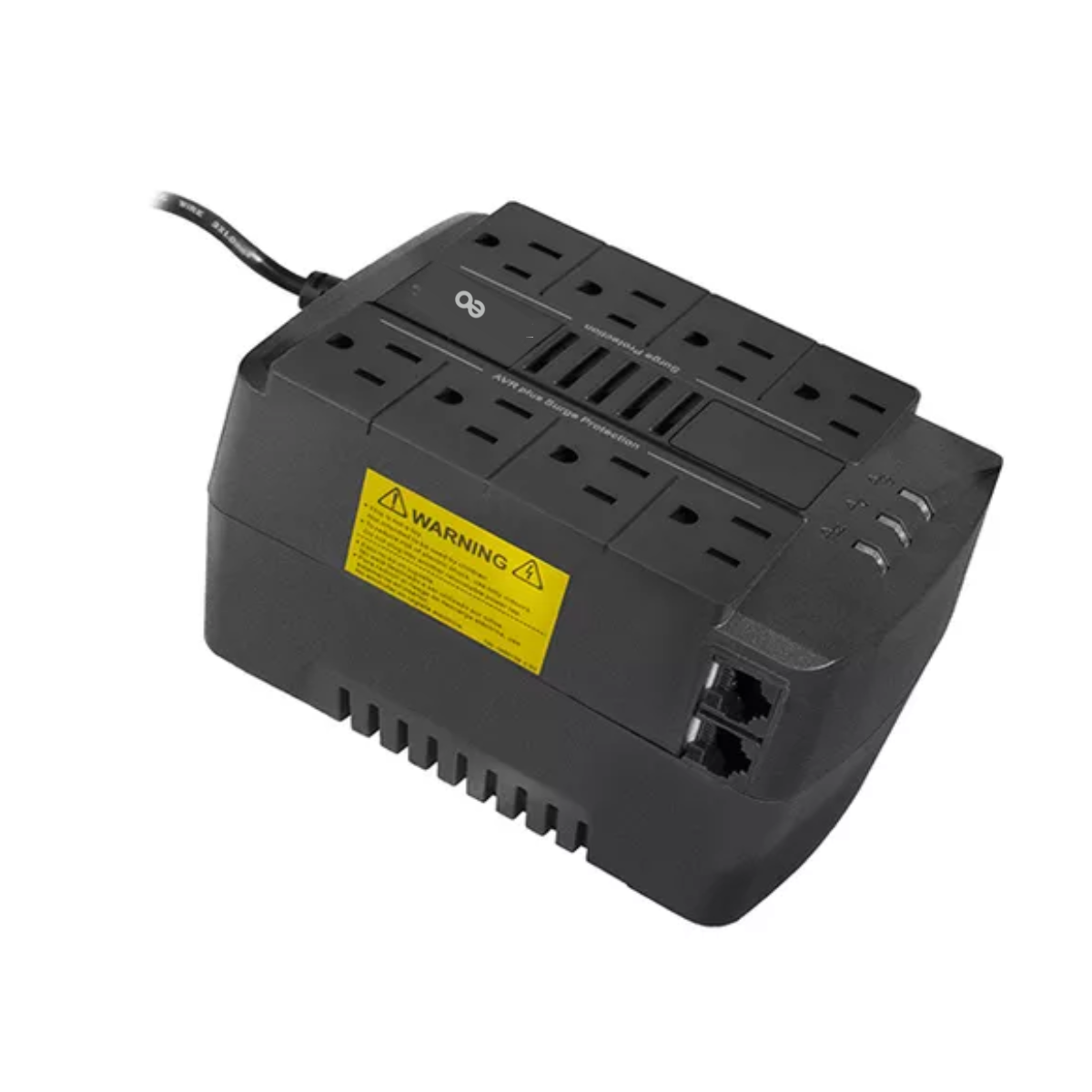 Foto 2 | Regulador 480w 1.000va 8 Contactos Eo Safe Imports Esi-20137 Negro