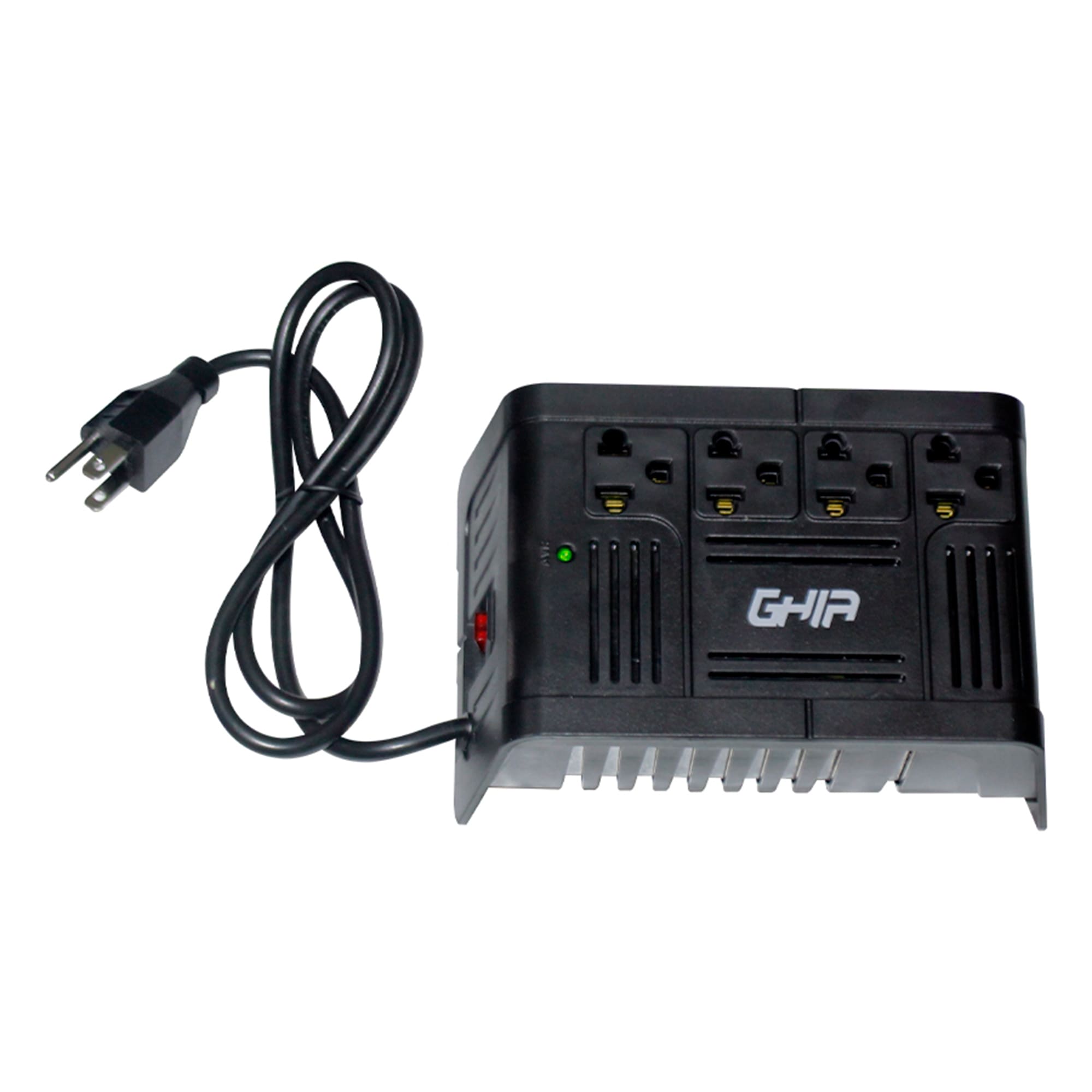 Foto 3 pulgar | Regulador de Voltaje de 1000va/400w, Ghia Gvr-010 color Negro con 4 Contactos