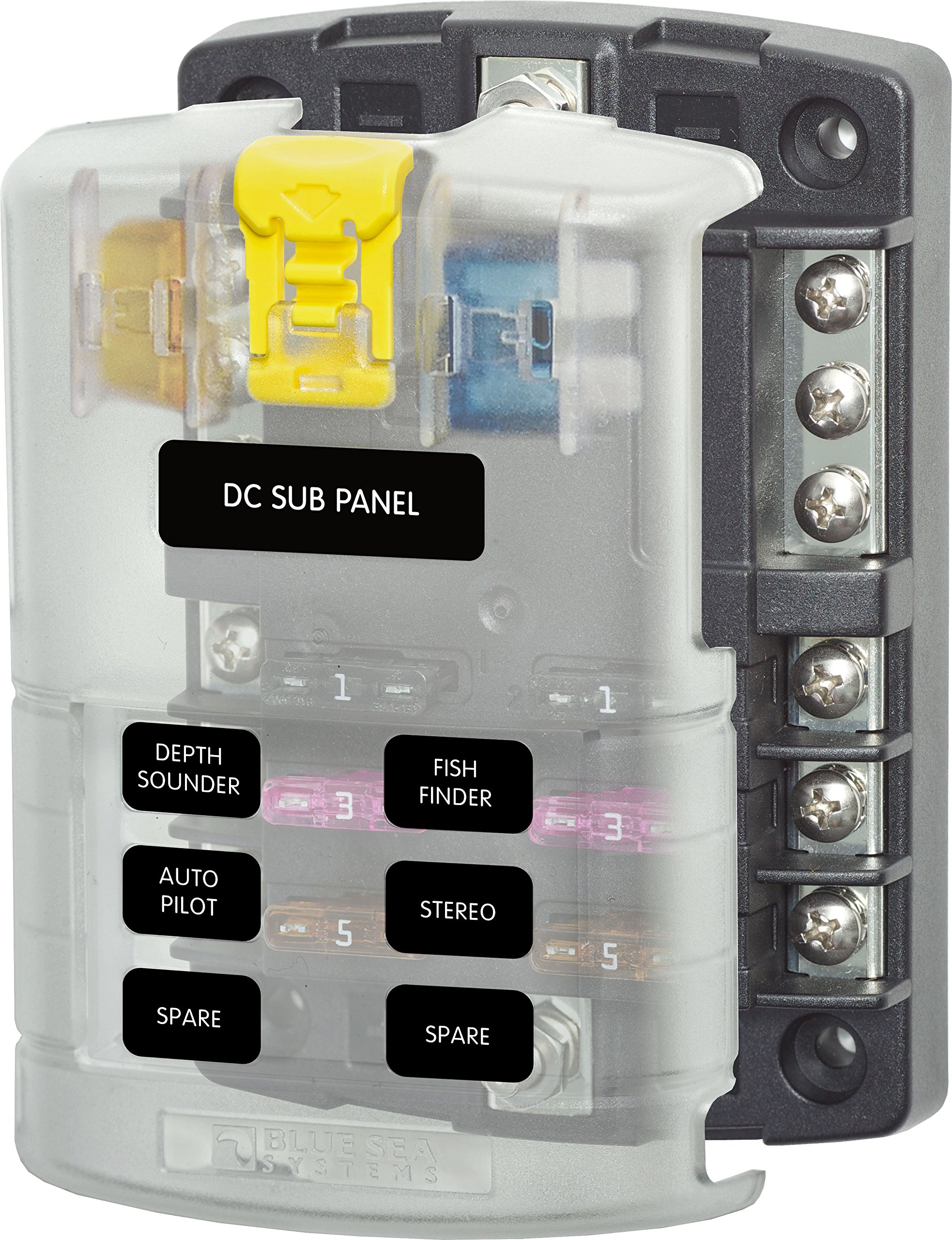Foto 1 | Bloque De Fusibles Blue Sea Systems 5025 St Blade 6 Circuitos Con Tapa - Venta Internacional.