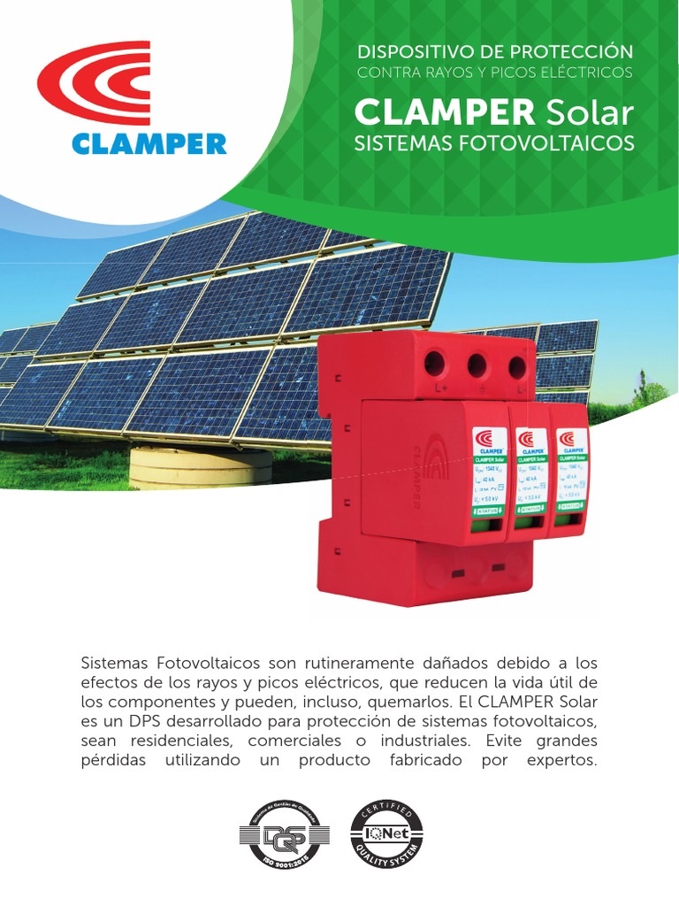Foto 5 pulgar | Supresor Picos Clamper Solar Sistema Fotovoltaico 600v 40ka