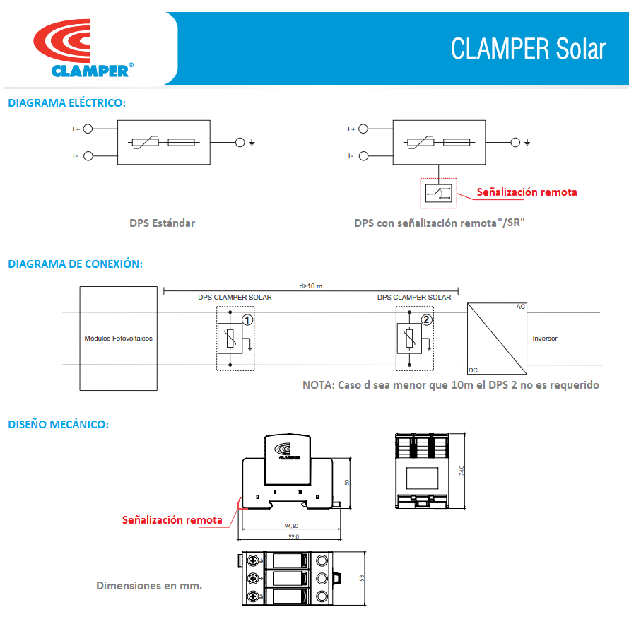 Foto 4 | Supresor Picos Clamper Solar Sistema Fotovoltaico 1000v 40ka