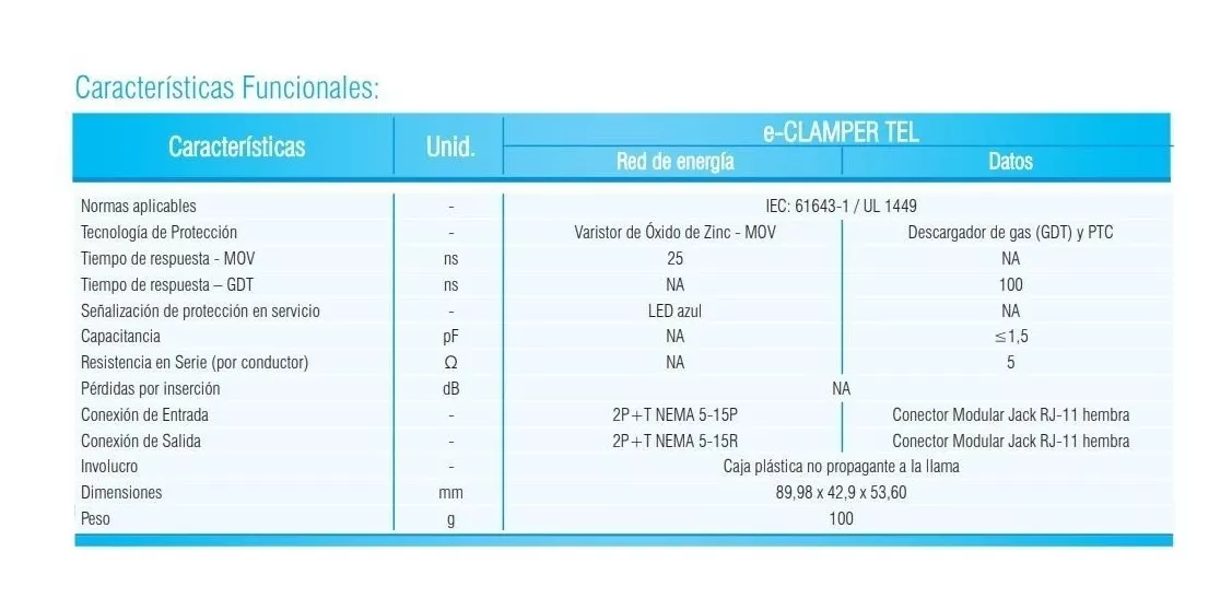 Foto 6 | Protector Contra Rayos Eléctrico Modem Telmex E-clamper