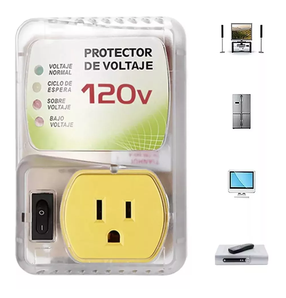 Foto 4 pulgar | Protector De Voltaje Jm2480 120v 2400w Supresor Electrodomesticos Color Blanco