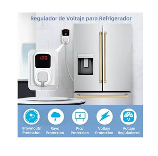 Foto 2 | Protector De Voltaje Para Refrigerador Regulador Lavadora Tv Blanco