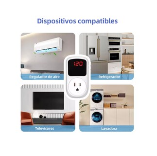 Foto 3 | Protector De Voltaje Para Refrigerador Regulador Lavadora Tv Blanco