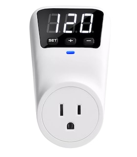 Foto 1 | Regulador De Voltaje Protector Led Ajustable 80v-140v 1800va Blanco Con Negro