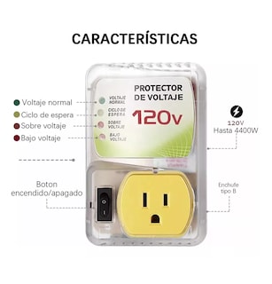 Foto 4 | Protector De Voltaje Jm2480 120v 2400w Supresor Electrodomesticos Color Blanco