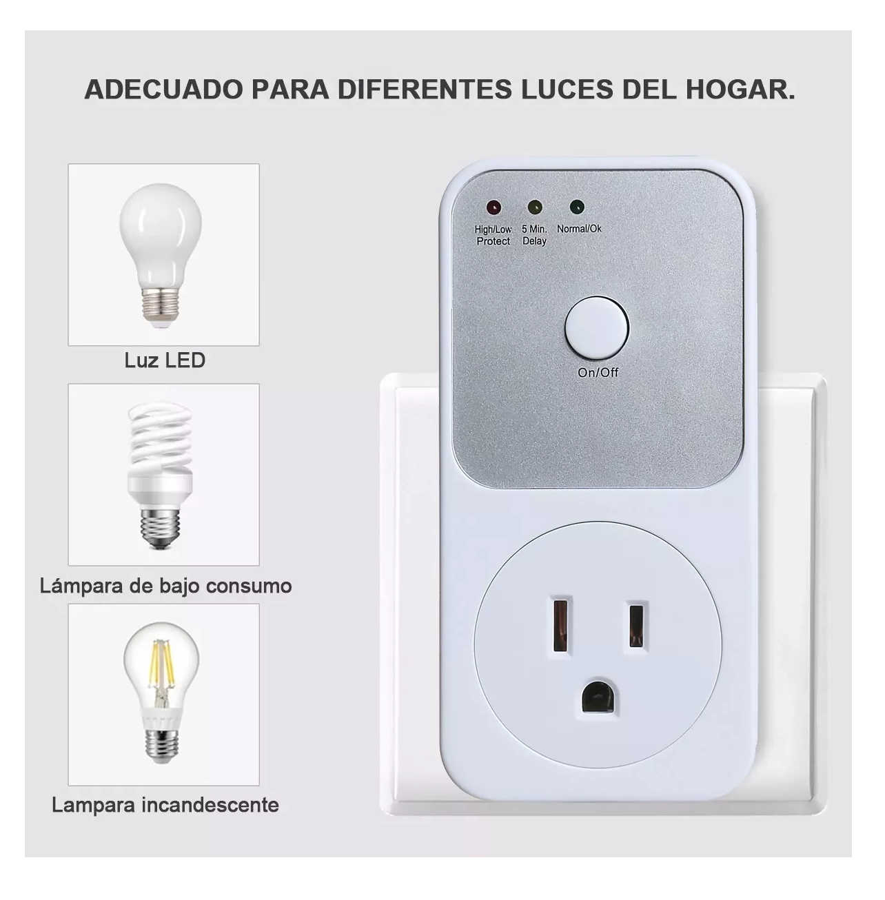 Foto 6 pulgar | Protector Voltaje Refrigerador Lavadora Electrodomésticos Blanco