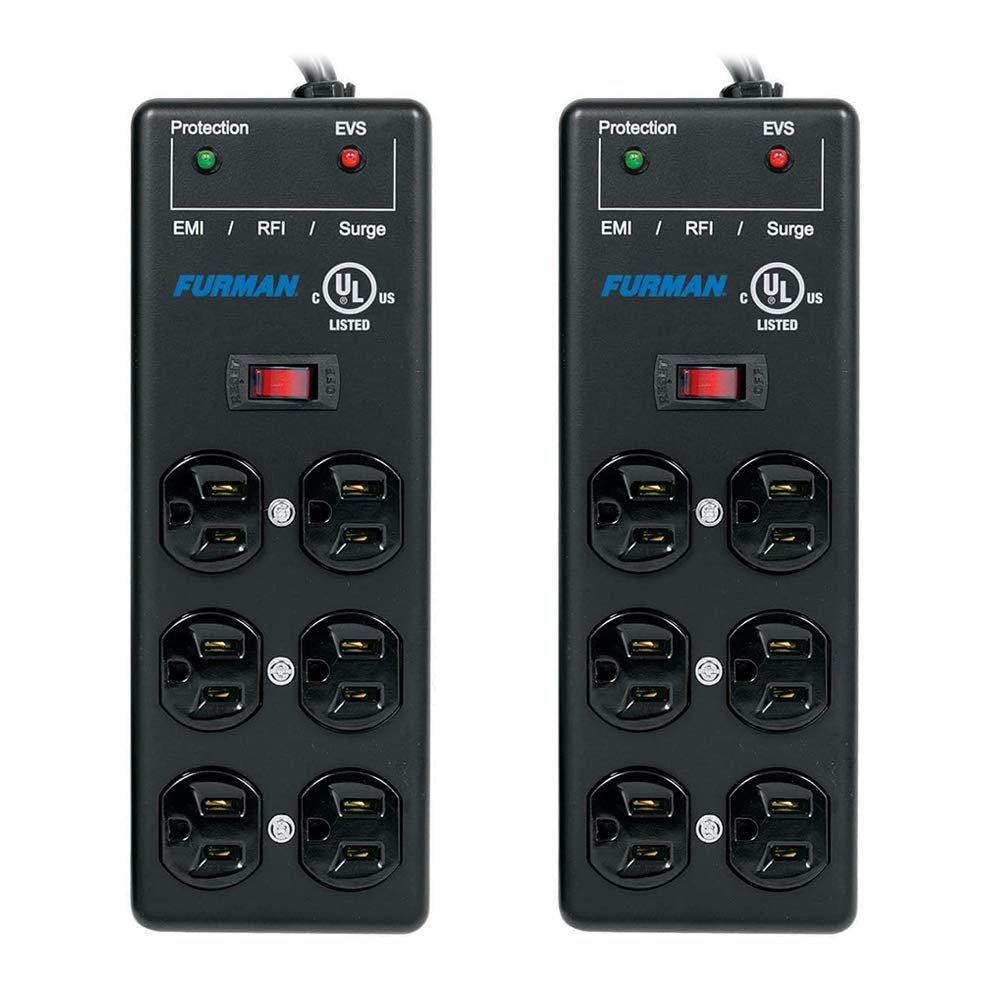 Foto 2 pulgar | Protector Contra Sobretensiones Furman Ss-6b-pro De 6 Salidas Con Cable De 15 Pies, Paquete De 2 - Venta Internacional.
