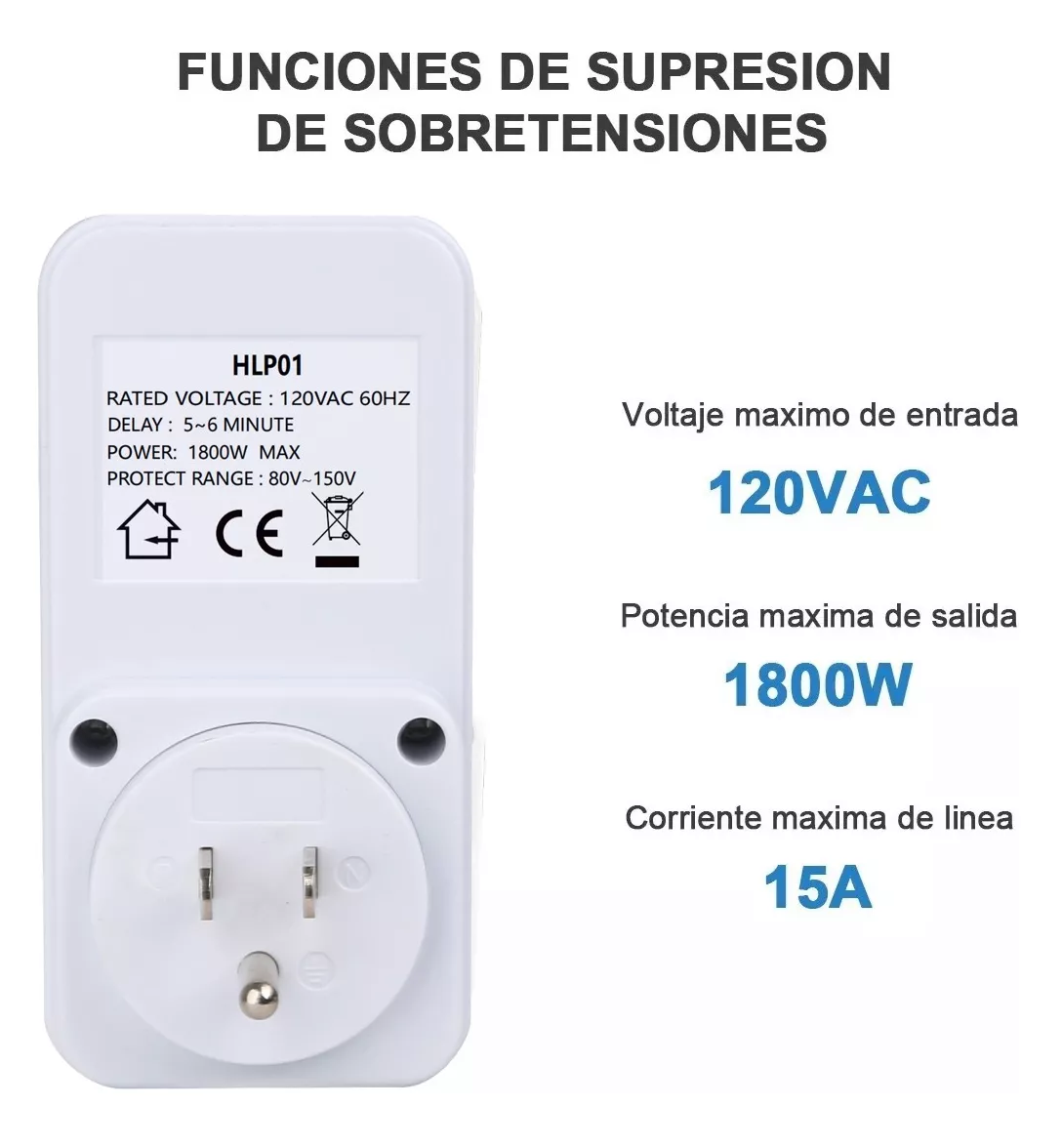 Foto 3 pulgar | Protector Voltaje Lab.g Refrigerador Lavadora Electrodomésticos Blanco