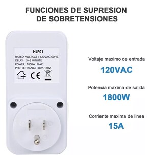 Foto 2 | Protector Voltaje Lab.g Refrigerador Lavadora Electrodomésticos Blanco