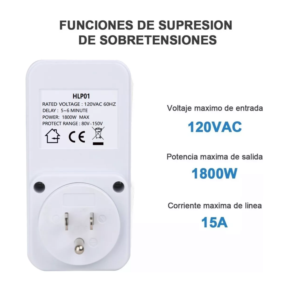 Foto 3 pulgar | Protector Voltaje Belug, Refrigerador Lavadora Electrodomésticos Blanco