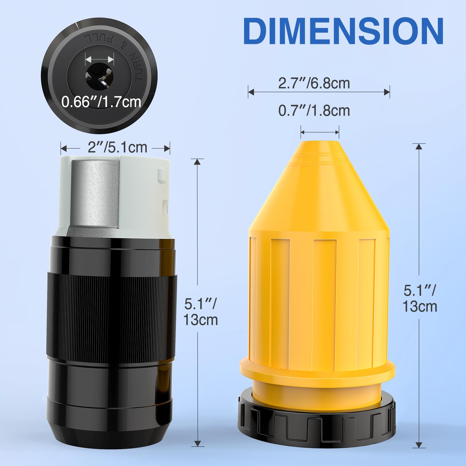 Foto 4 pulgar | Cable De Alimentación Rv Twist Lock Plug 50a 125/250 V Nema Ss2-50r - Venta Internacional.