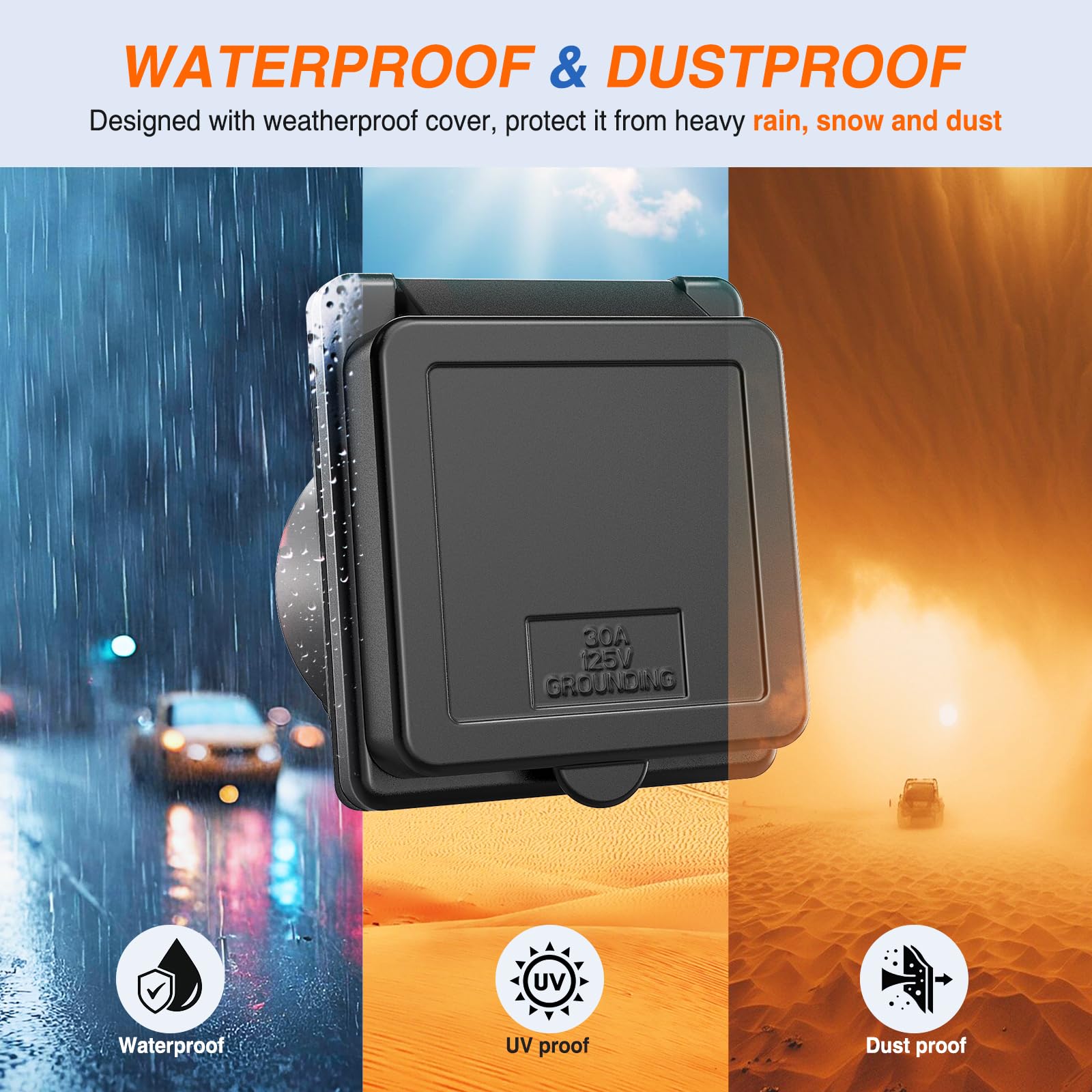 Foto 4 | Entrada De Alimentación Rv Shore Nilight 30a 125v Twist Lock Nema L5-30p - Venta Internacional.