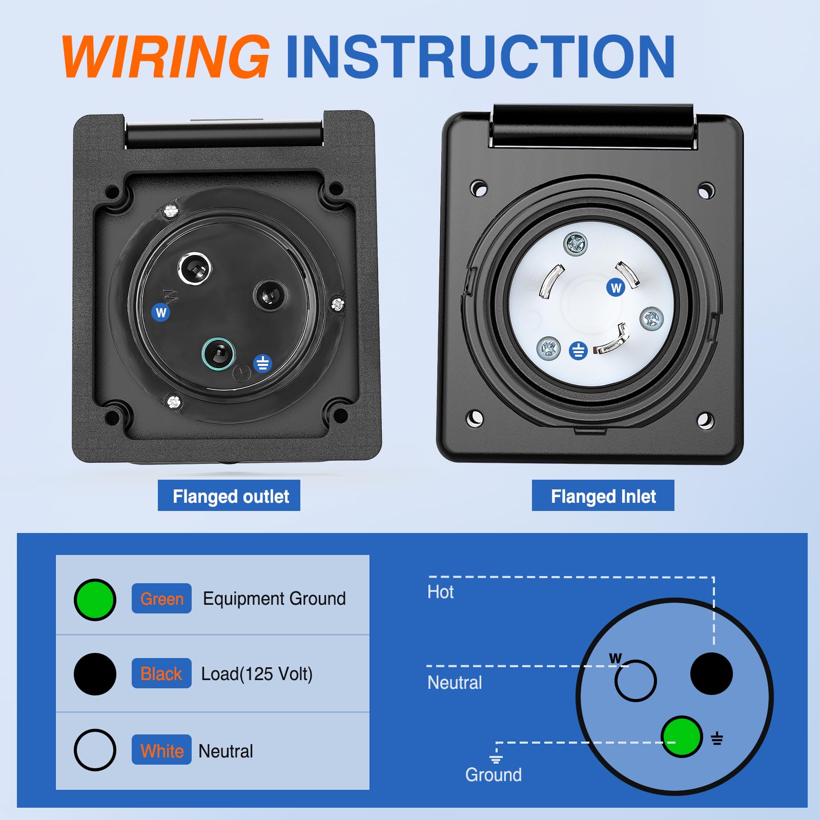 Foto 6 | Entrada De Alimentación Rv Shore Nilight 30a 125v Twist Lock Nema L5-30p - Venta Internacional.