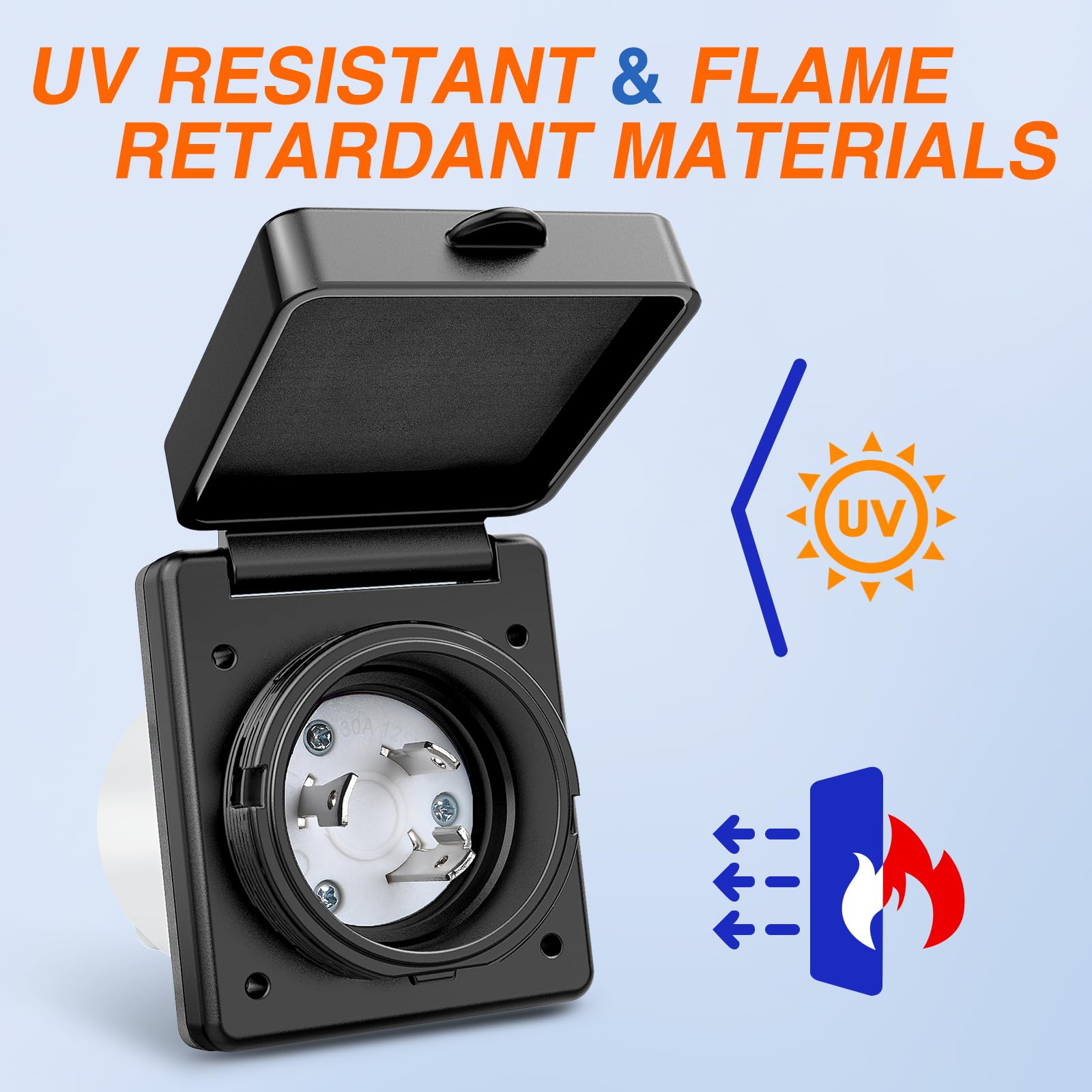 Foto 7 | Entrada De Alimentación Rv Shore Nilight 30a 125v Twist Lock Nema L5-30p - Venta Internacional.