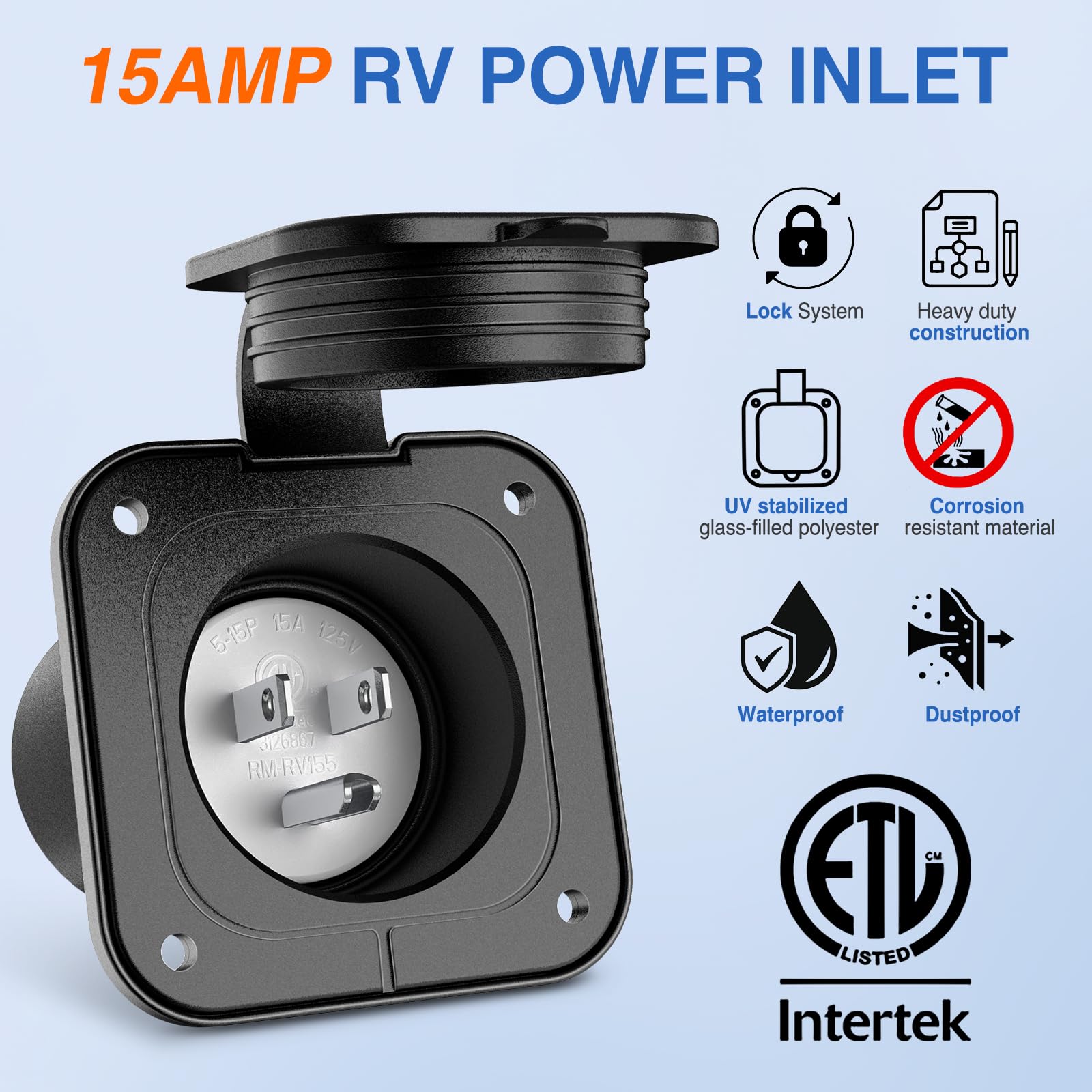 Foto 4 | Entrada De Alimentación Nilight 15a 125v Entrada Con Bridas Nema 5-15p Etl - Venta Internacional.
