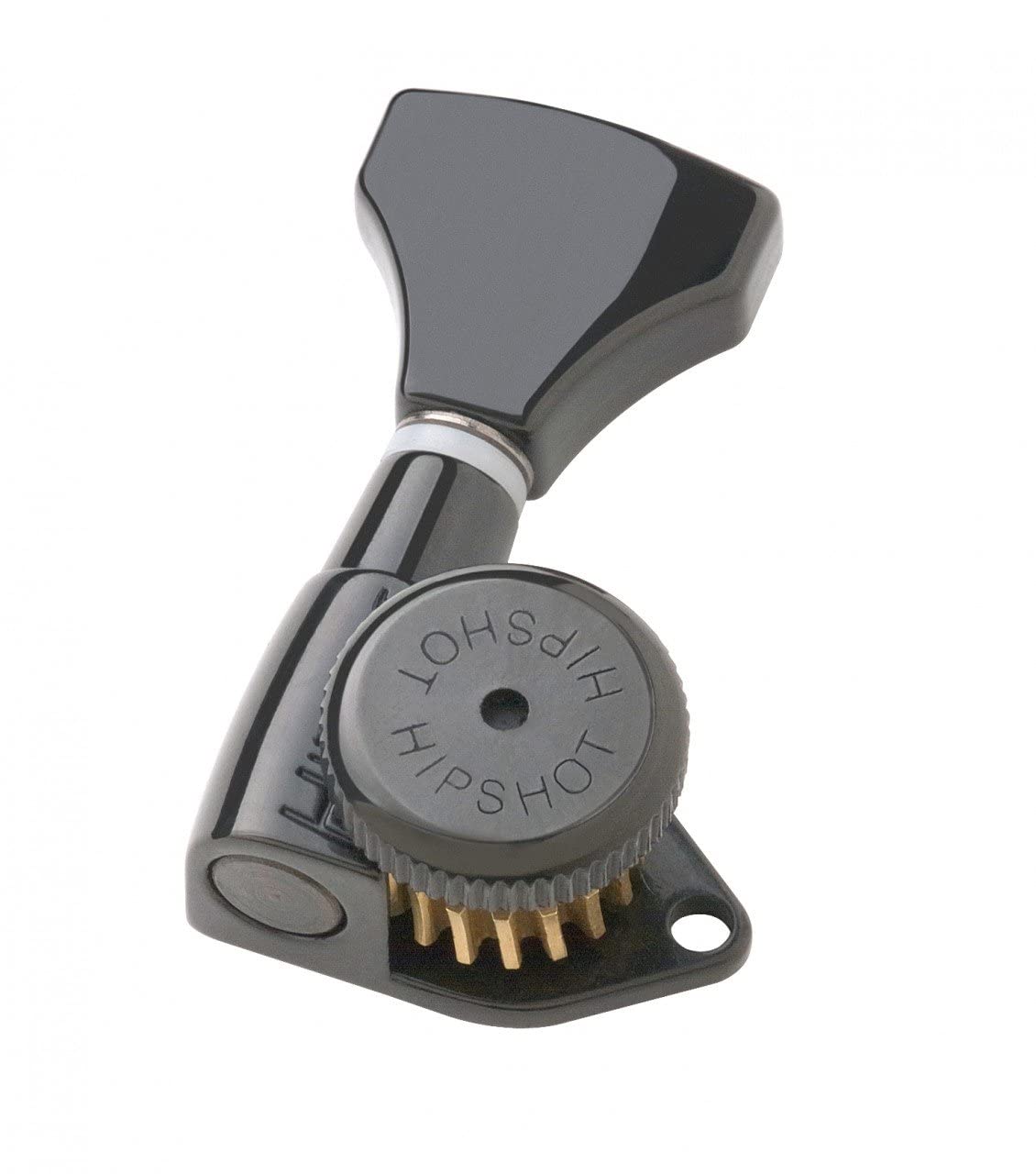 Sintonizadores Hipshot Grip-lock 6 En Línea, No Escalonados, Color Negro - Venta Internacional.