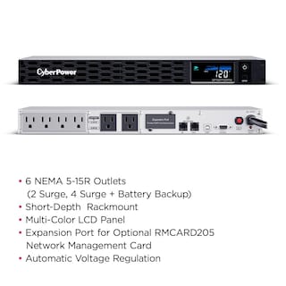 Foto 4 | Ups Cyberpower Cp700pfcrm1u Pfc Sinewave 700 Va/400 W, 6 Salidas - Venta Internacional.